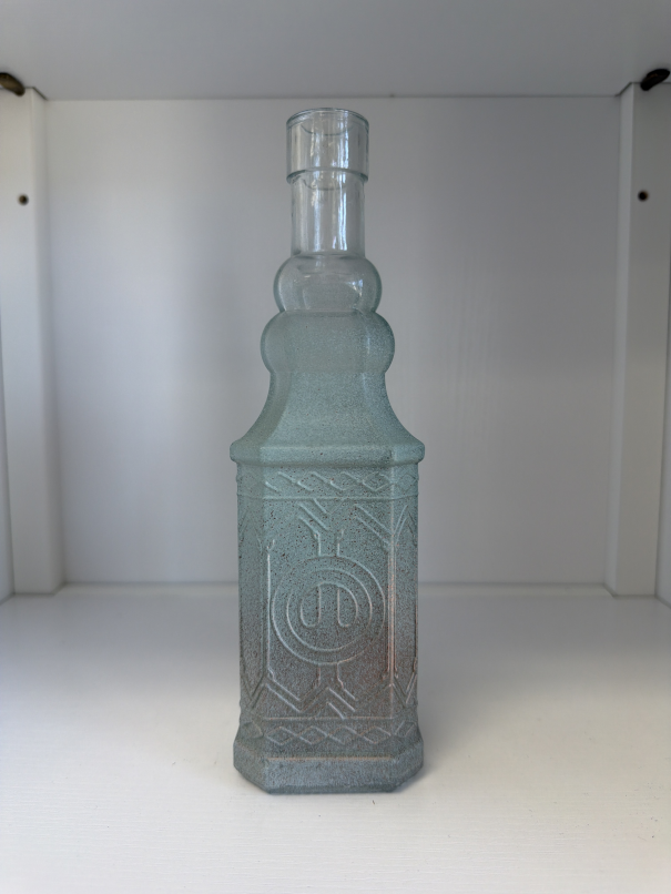 Handmade glass bottle