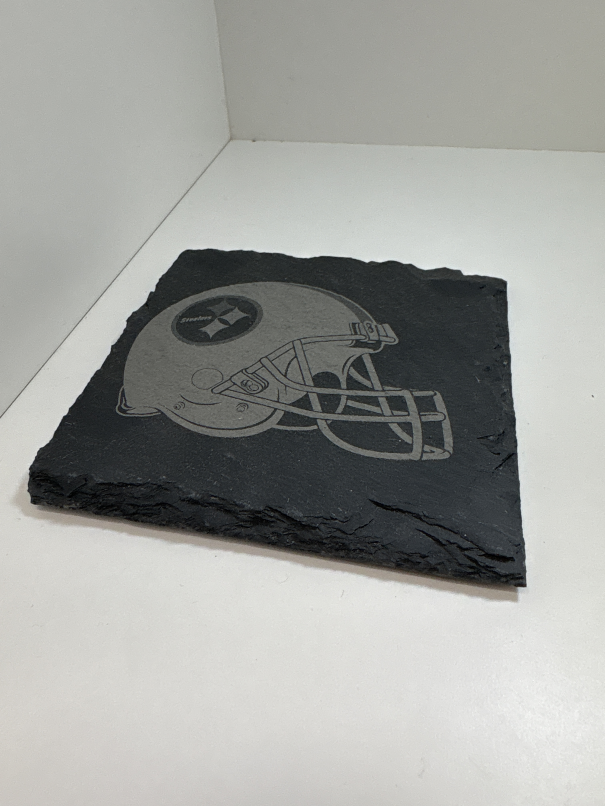 Handmade slate coasters
