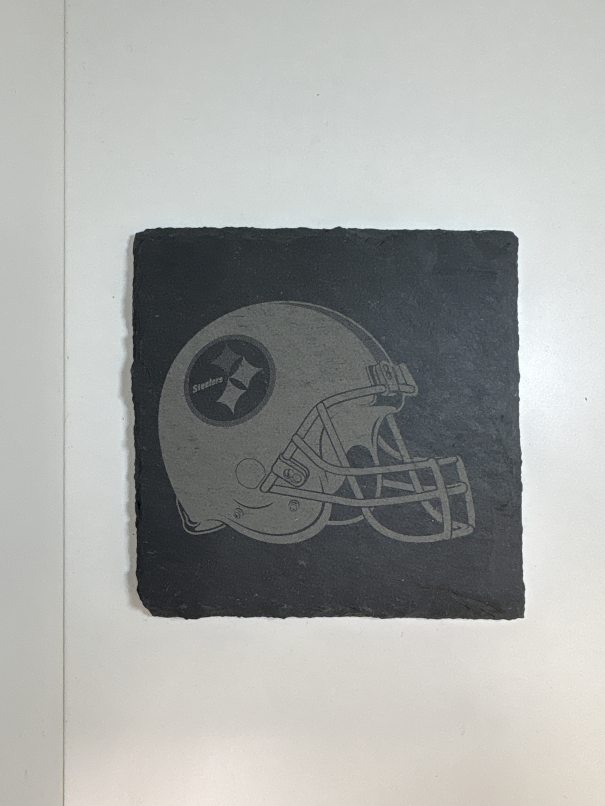Handmade slate coasters